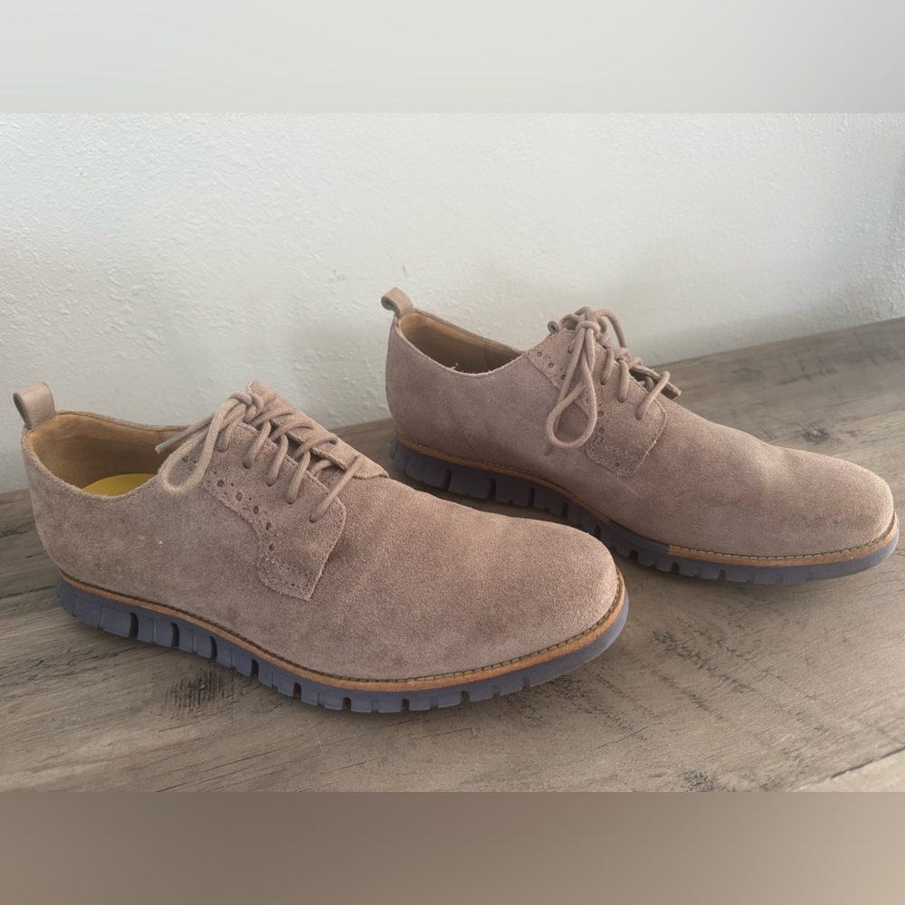 Cole Haan Men’s Suede Lace-Up Shoes - Taupe